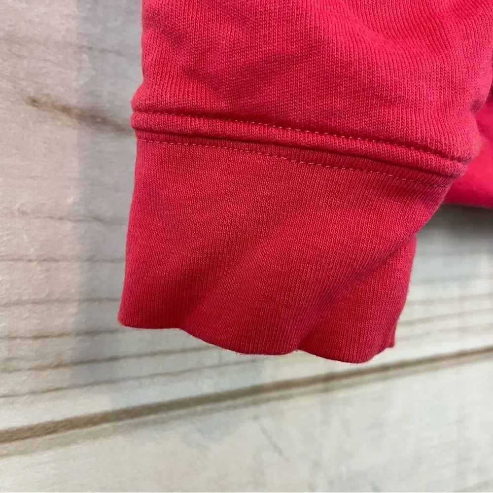 Girls Reversible Gymboree Jacket with Hood Solid & Heart Raspberry Pink 5-6
